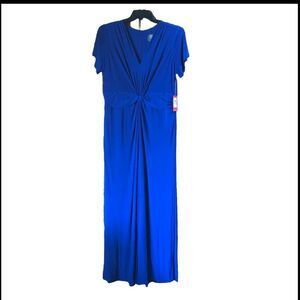 NWT Vince Camuto Twist Front Jersey Wide Leg Jumpsuit Plus Size 1X